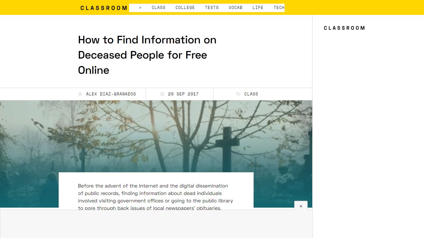 How to Find Information on Deceased People for Free Online