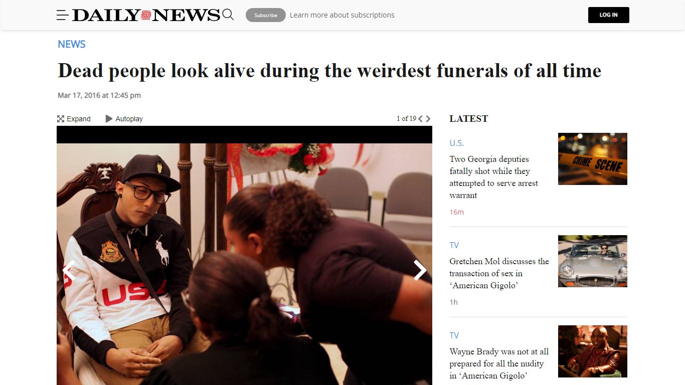 Dead people look alive during the weirdest funerals of all time